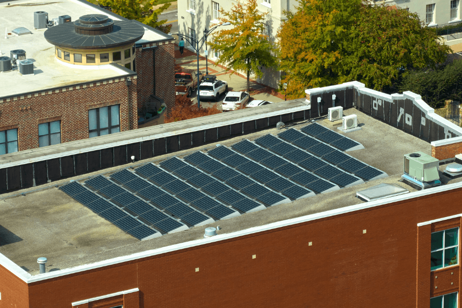 self sustaining solar powered building