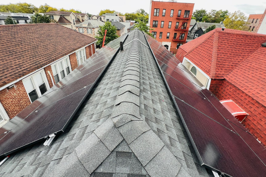 solar panels on home