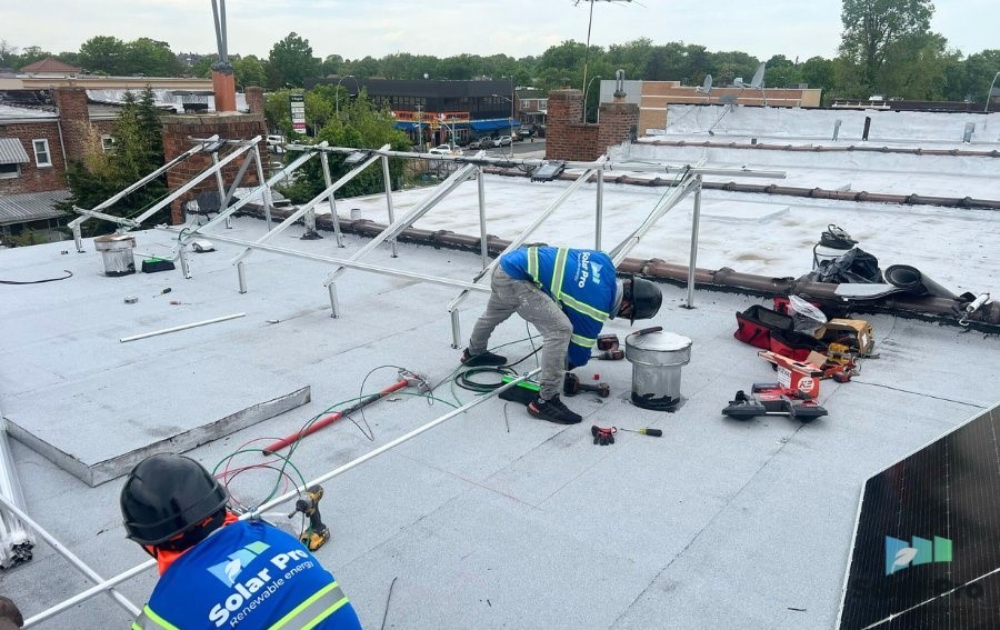 install trina solar panels commercial