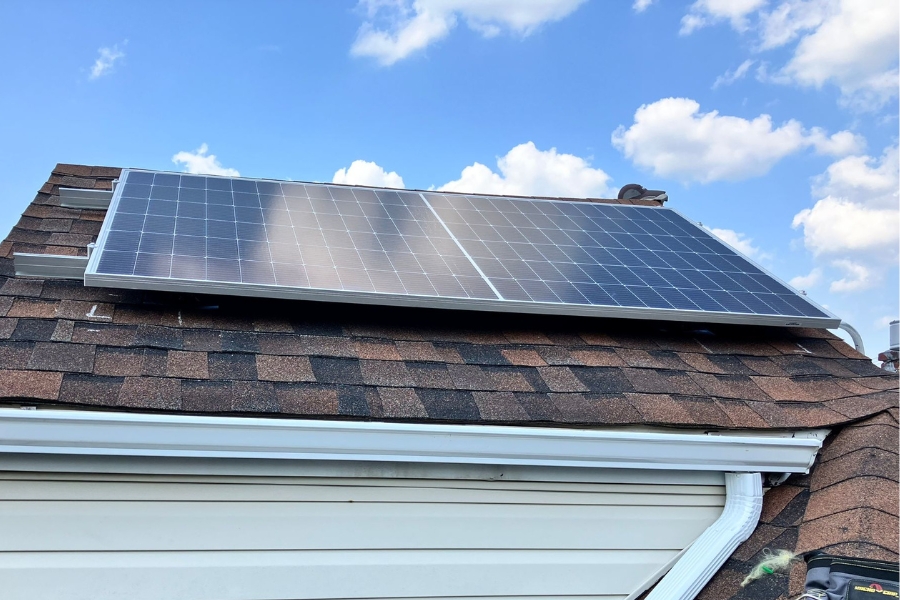 solar panel installation on a roof in brooklyn