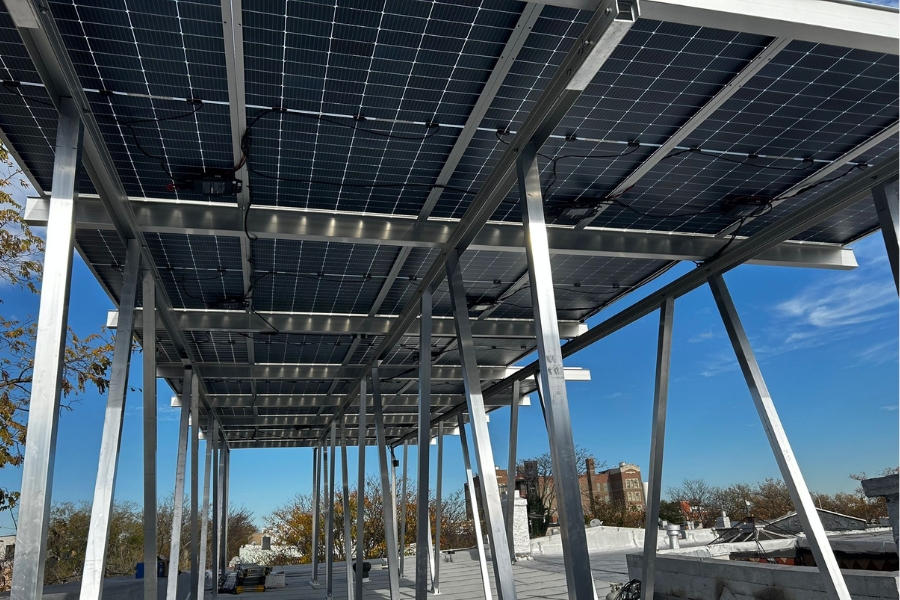 microgrids and solar panels for sustainability